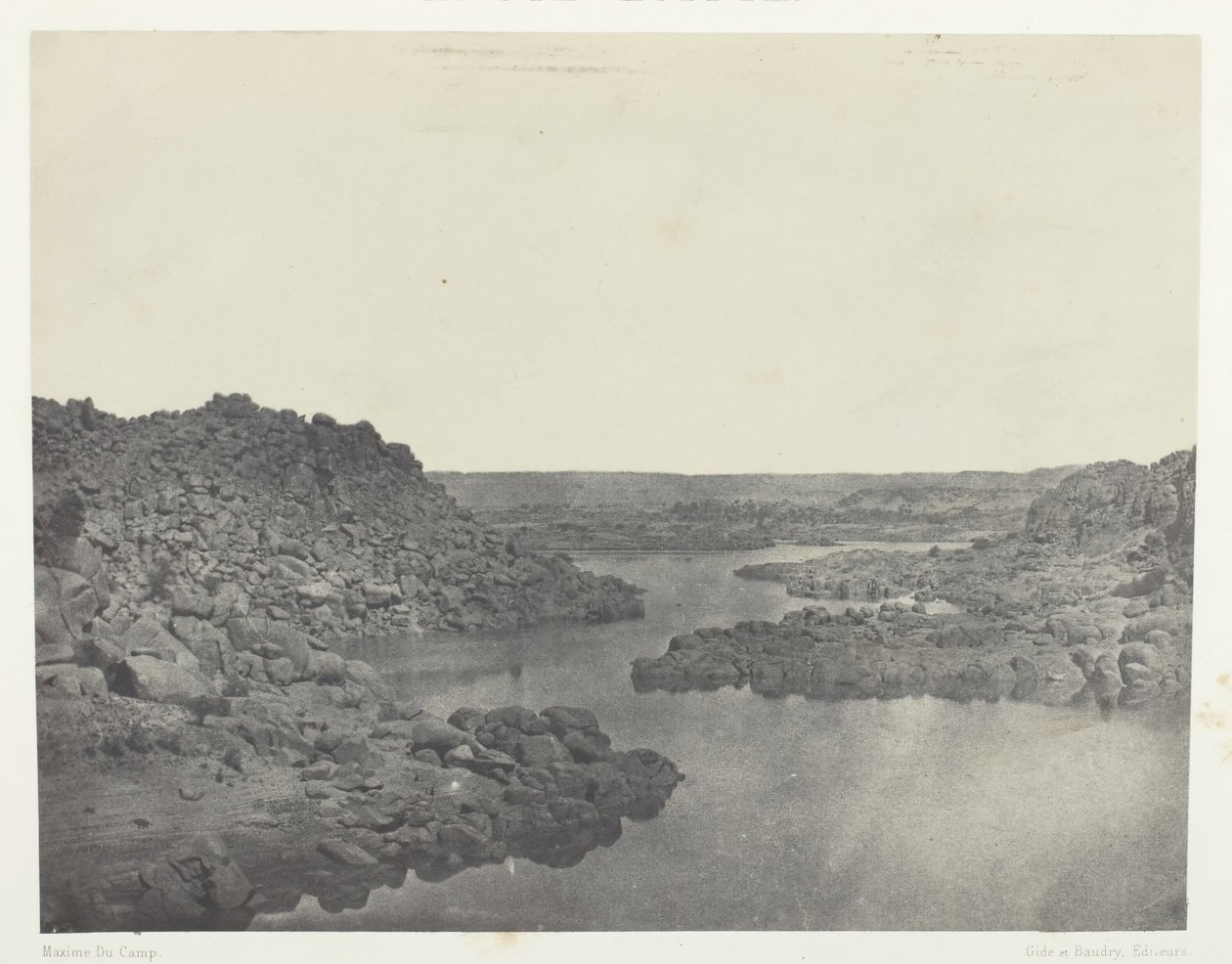 Sortie de la Première Cataracte, Haute-Egypte by Maxime Du Camp