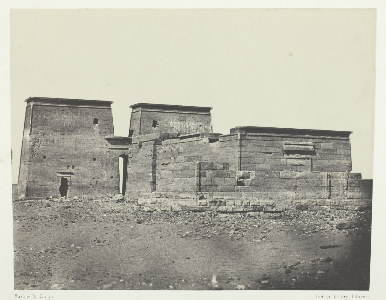Temple De Dakkeh Ancienne Pselcis, Nubie by Maxime Du Camp