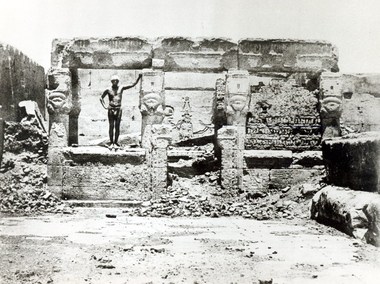 Temple of Hathor at Dendarah, 28th May 1850 by Maxime Du Camp