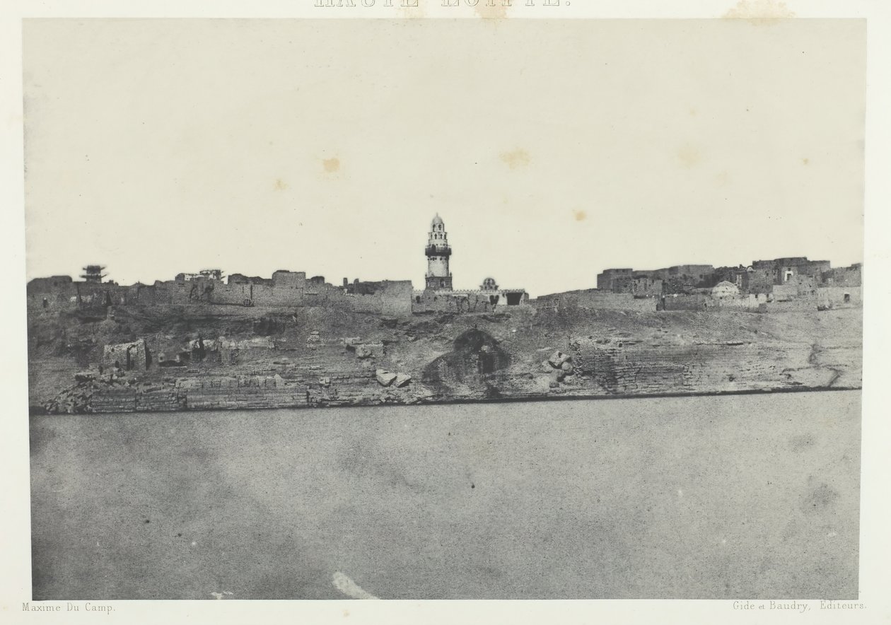 General View of Esneh, Upper Egypt by Maxime Du Camp