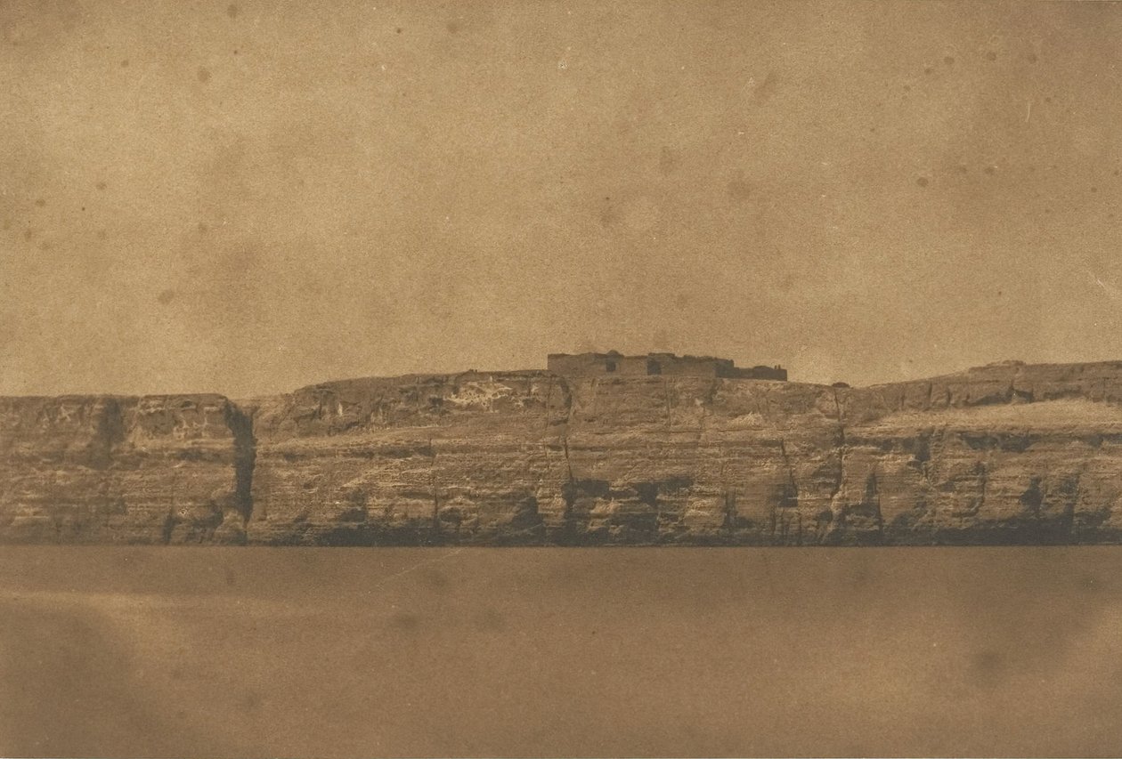View of Djebel-el-teir and the Convent of the Poulie, 1850 by Maxime Du Camp