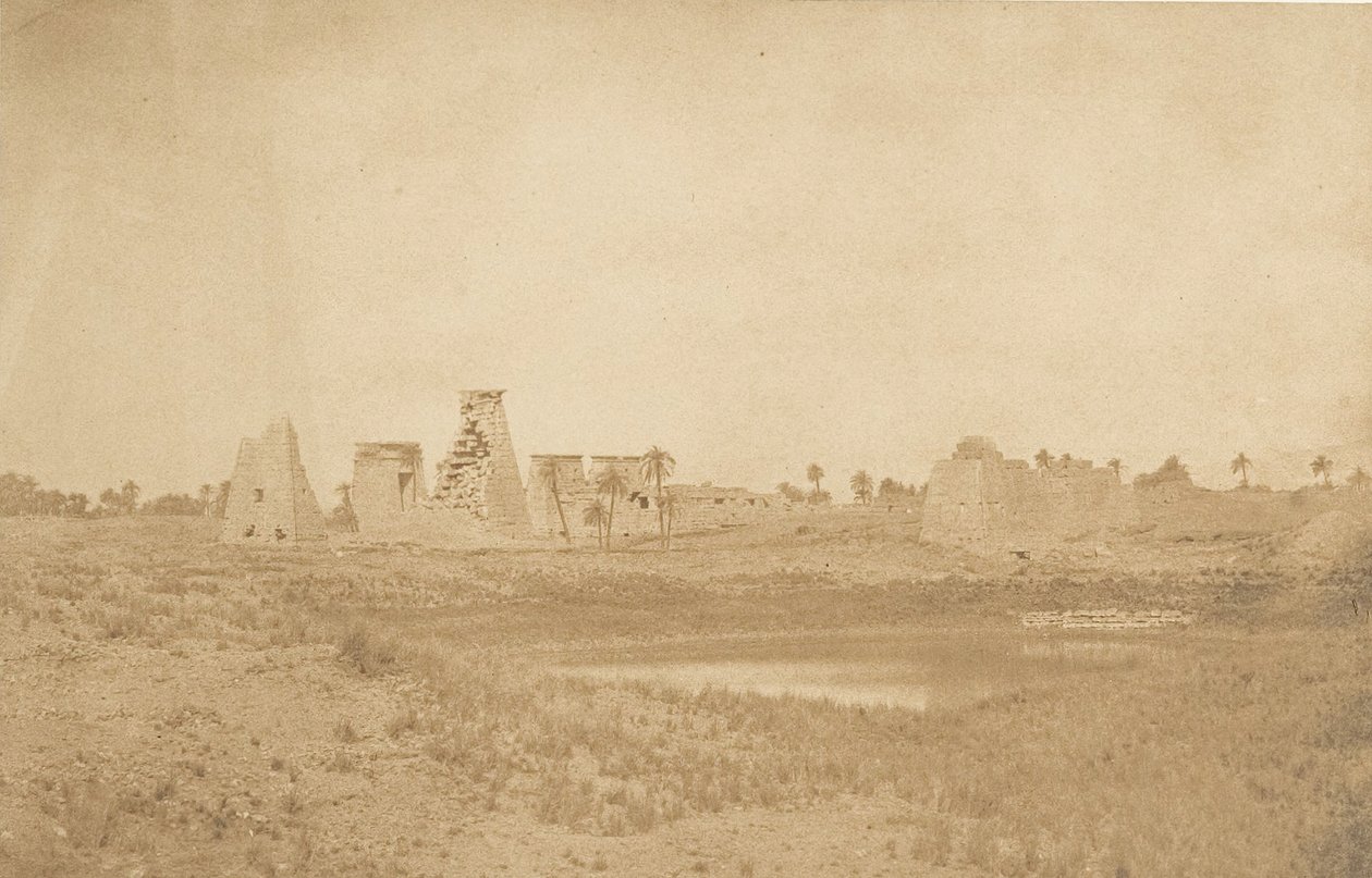 View of the Propylaea of the Palace of Karnak, taken from the Southeast by Maxime Du Camp