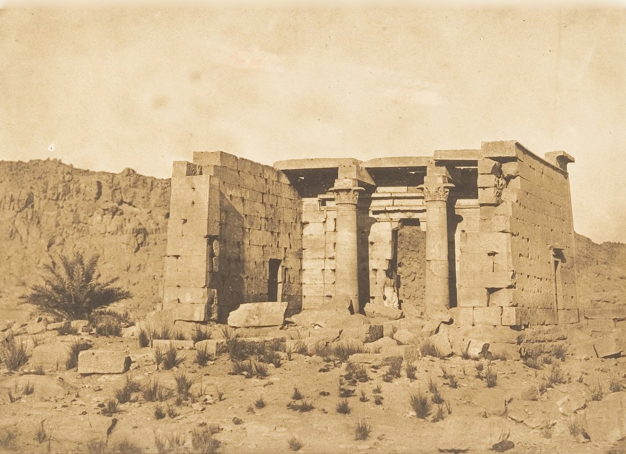 Vue du Temple de Tafah Taphis, April 9, 1850 by Maxime Du Camp