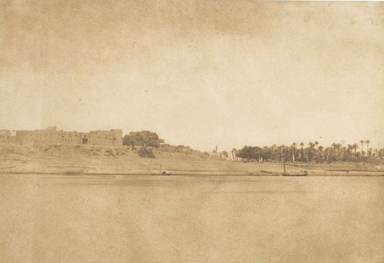 General view of Esne No. 3, North point, 1849-50 by Maxime Du Camp