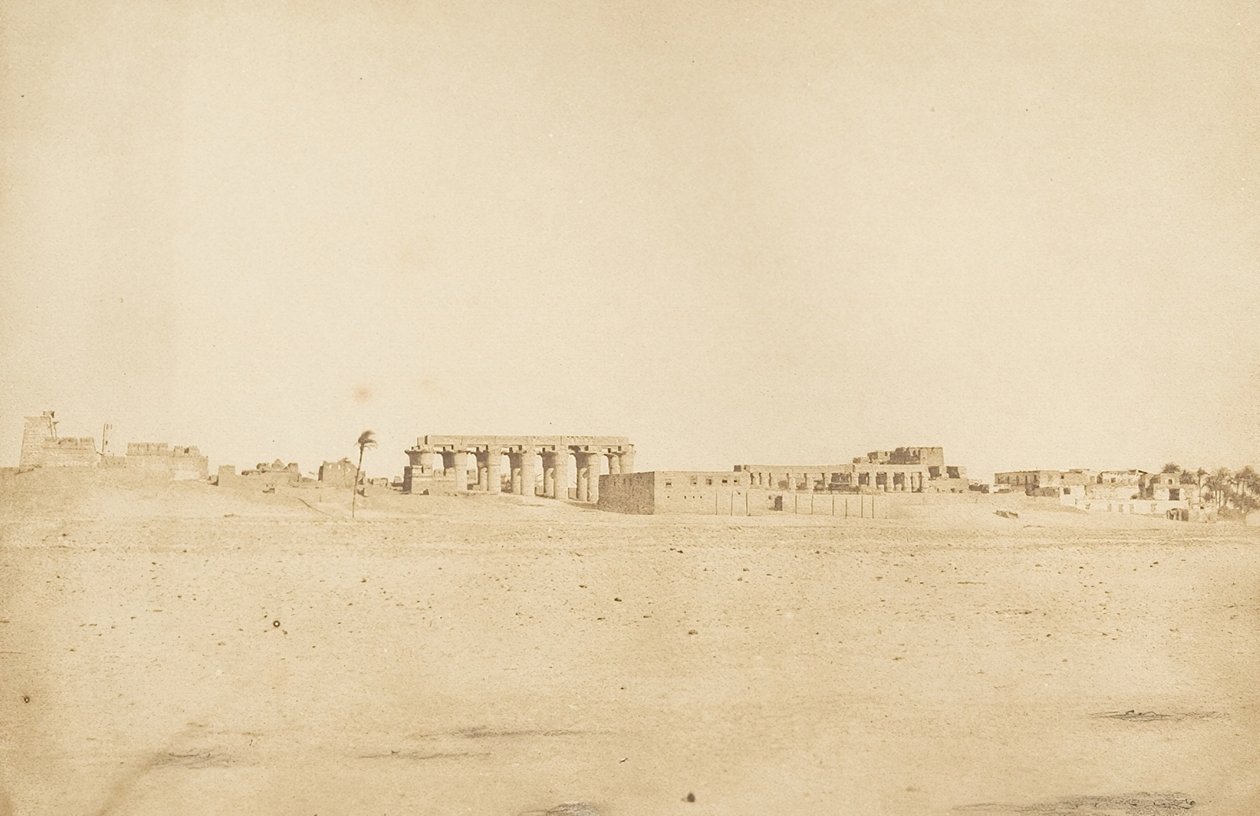 General View of the Ruins of Luxor, Taken from the West Thebes by Maxime Du Camp