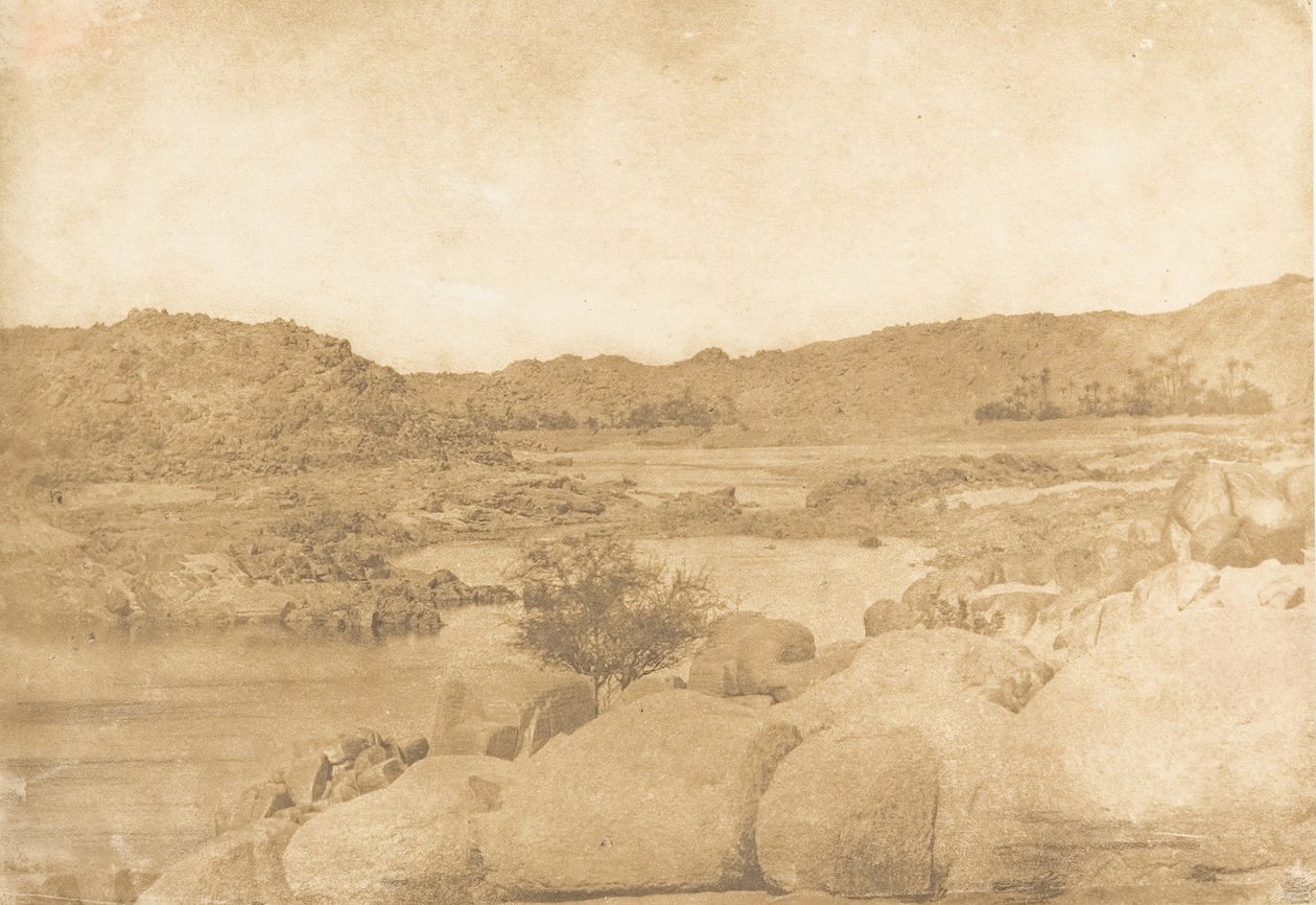 Vue prise à la première Cataracte Rive droite, 1849-50 by Maxime Du Camp
