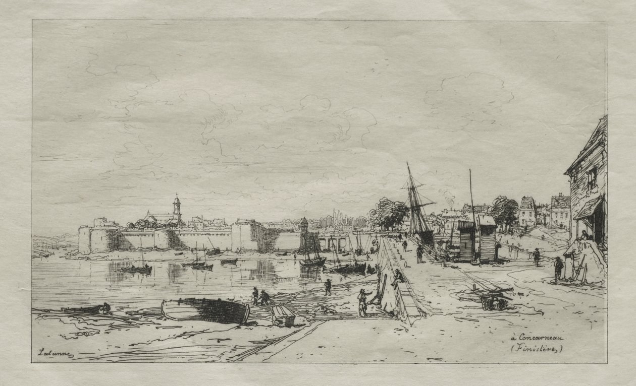 At Concarneau (Finistère) by Maxime Lalanne