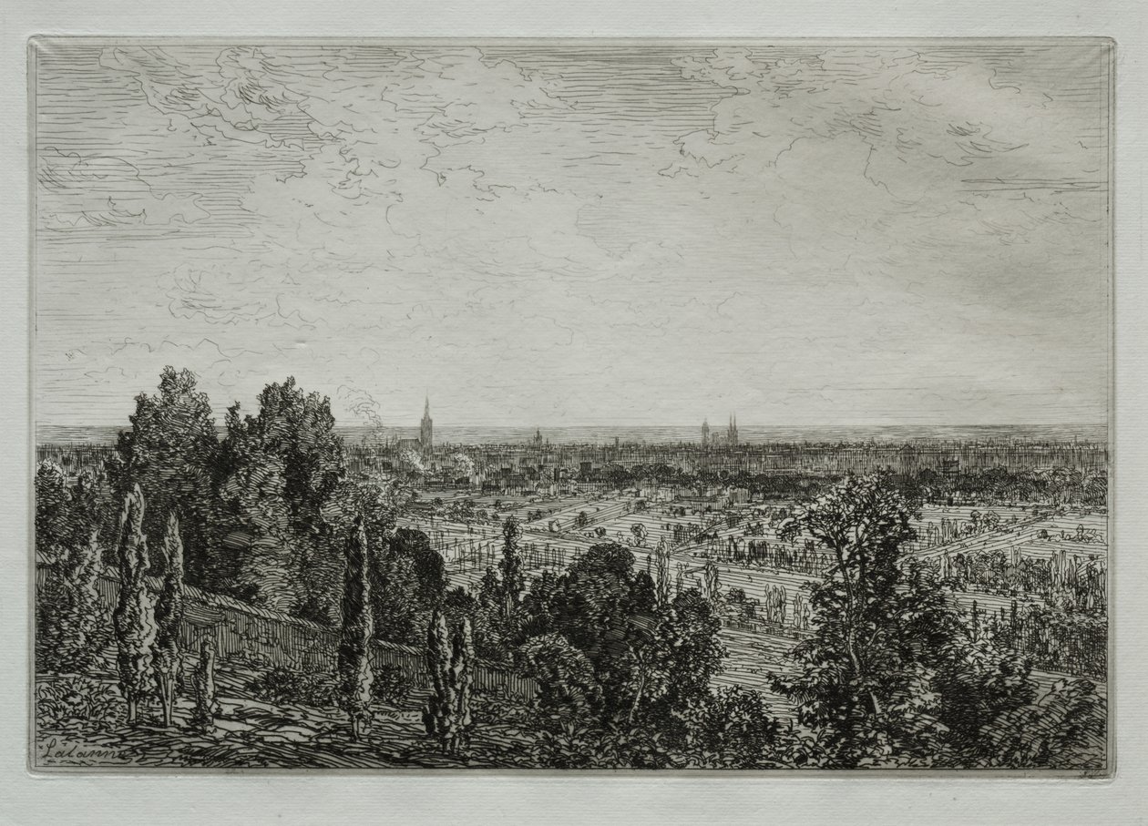 Bordeaux, View from the Coast of Cénon by Maxime Lalanne