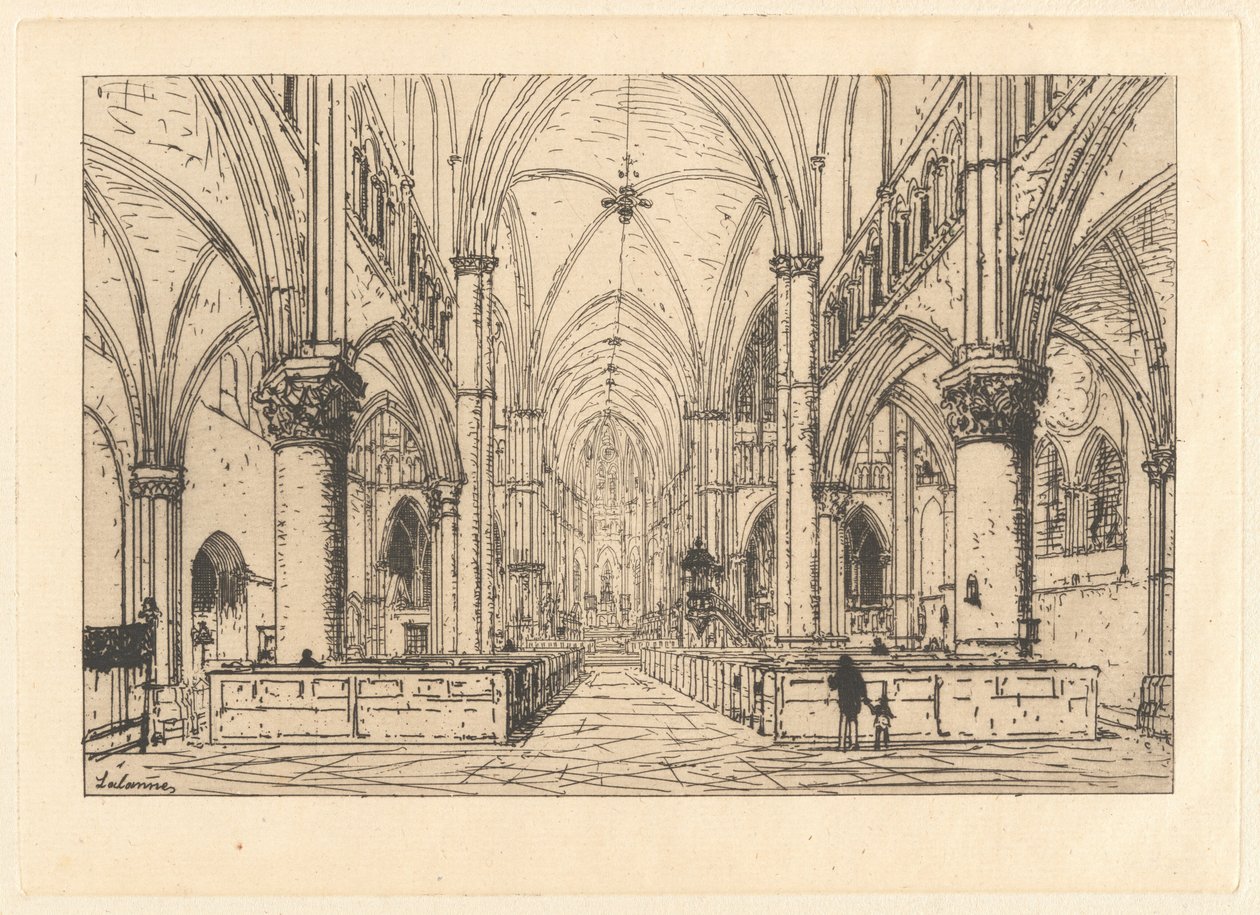 Church Interior by Maxime Lalanne