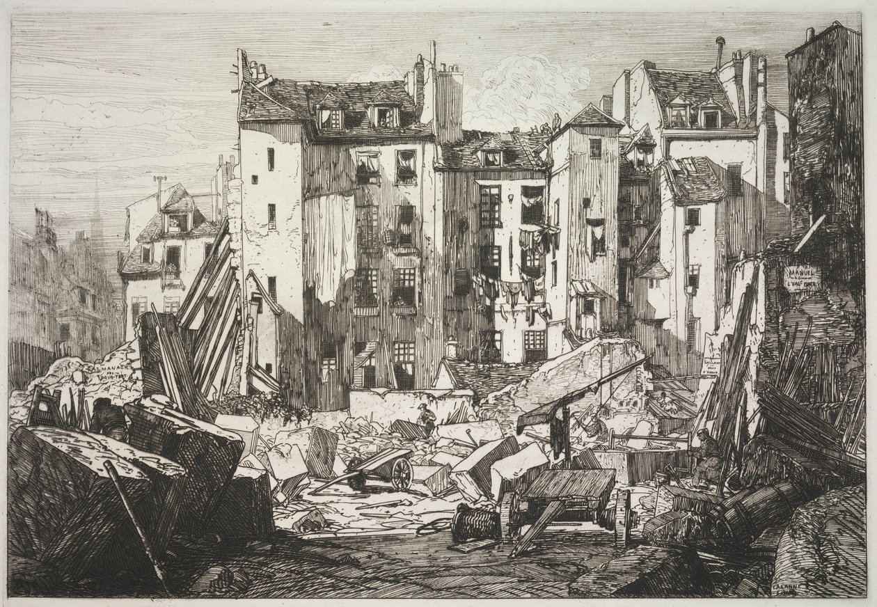 Demolition for the Opening of the Rue des Écoles by Maxime Lalanne