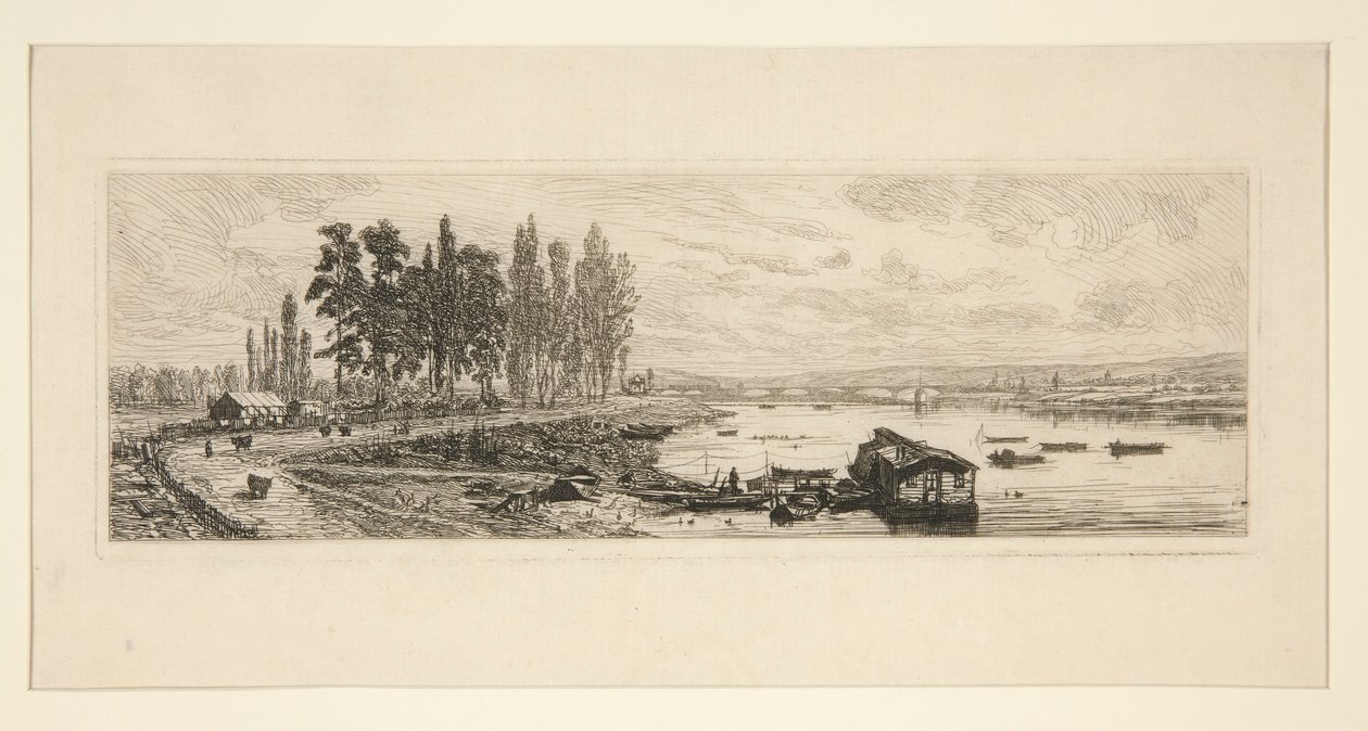 The Seine at Argenteuil by Maxime Lalanne