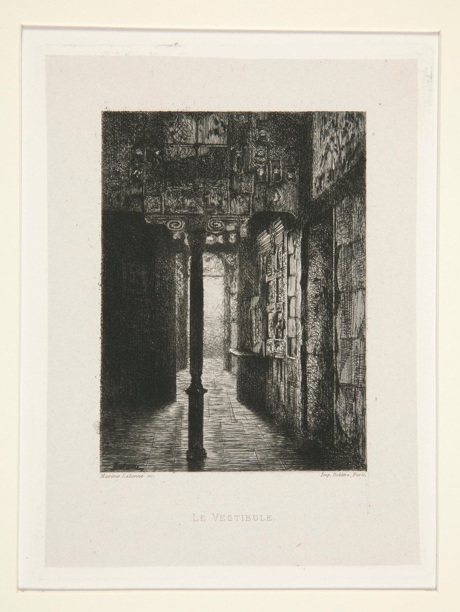The Vestibule, pl. 3 from the Suite Chez Victor Hugo by Maxime Lalanne