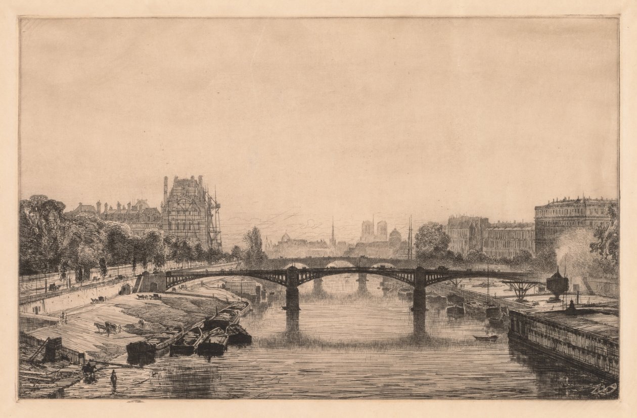 Paris, View from the Concorde Bridge by Maxime Lalanne