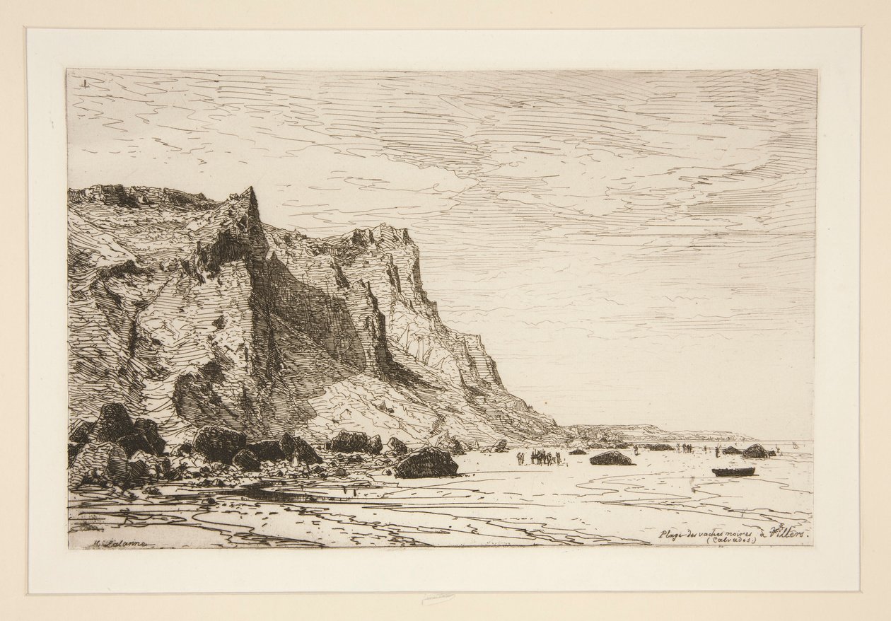 Beach of Black Cows at Villiers (Calvados) by Maxime Lalanne