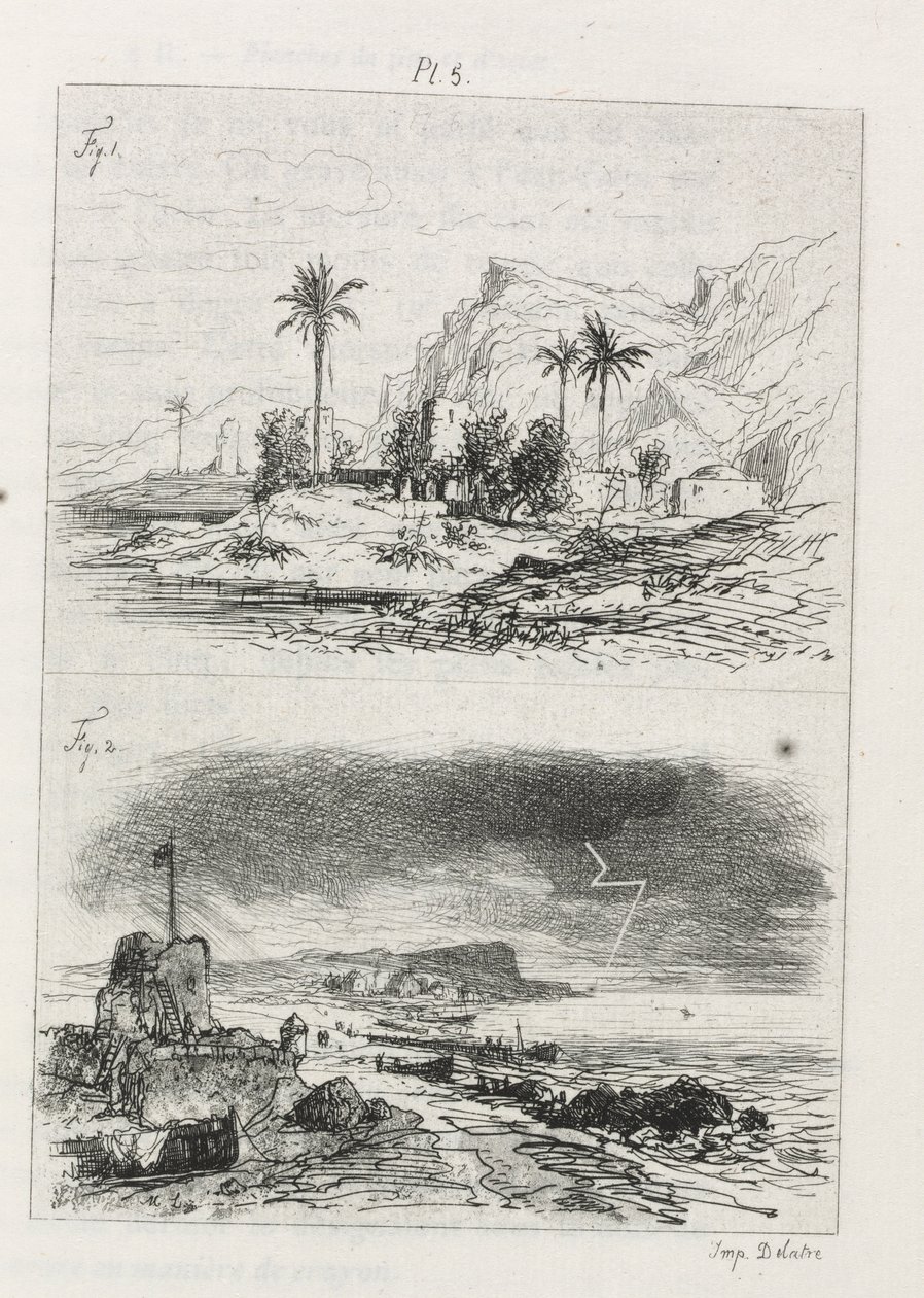 Treatise on Etching: Plate 5 by Maxime Lalanne