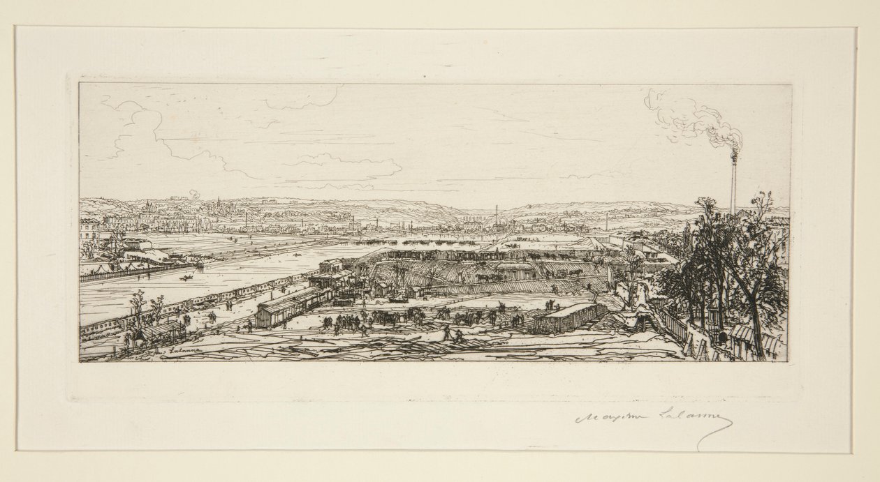 View Taken from the Viaduct of the Pont-du-Jour by Maxime Lalanne