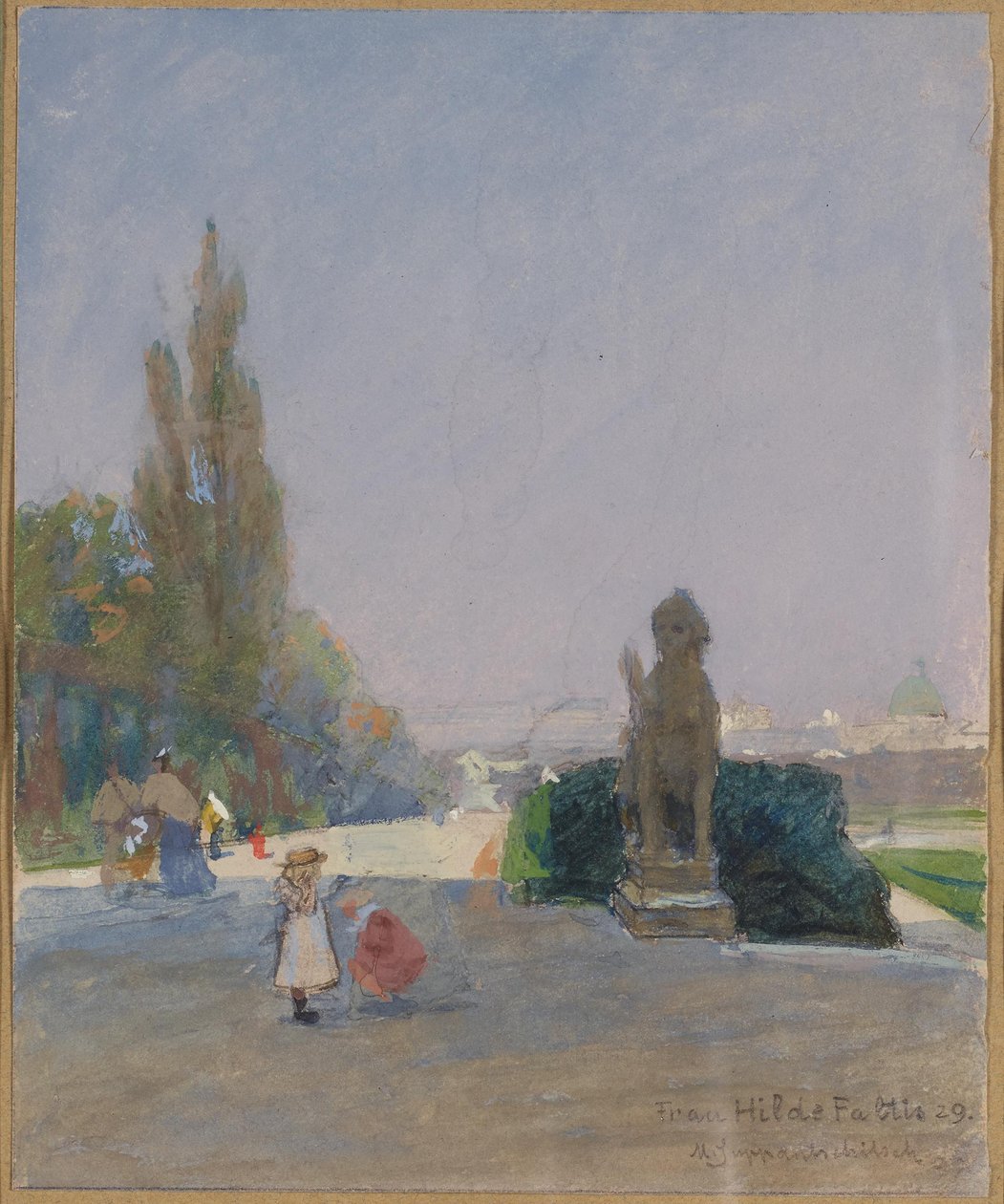 View from the Upper Belvedere to Vienna by Maximilian Suppantschitsch