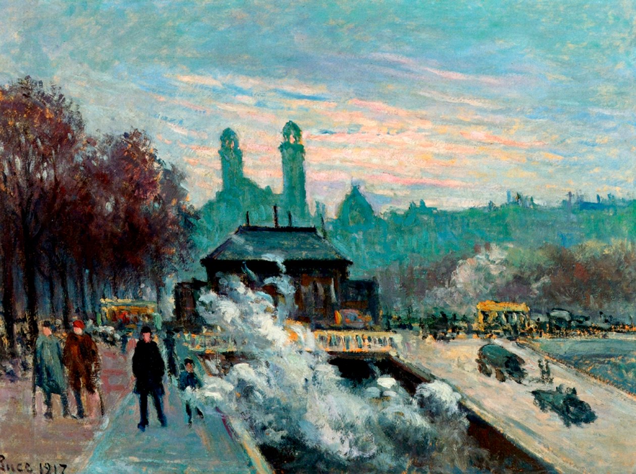 The Trocadero, Paris, 1917 by Maximilien Luce