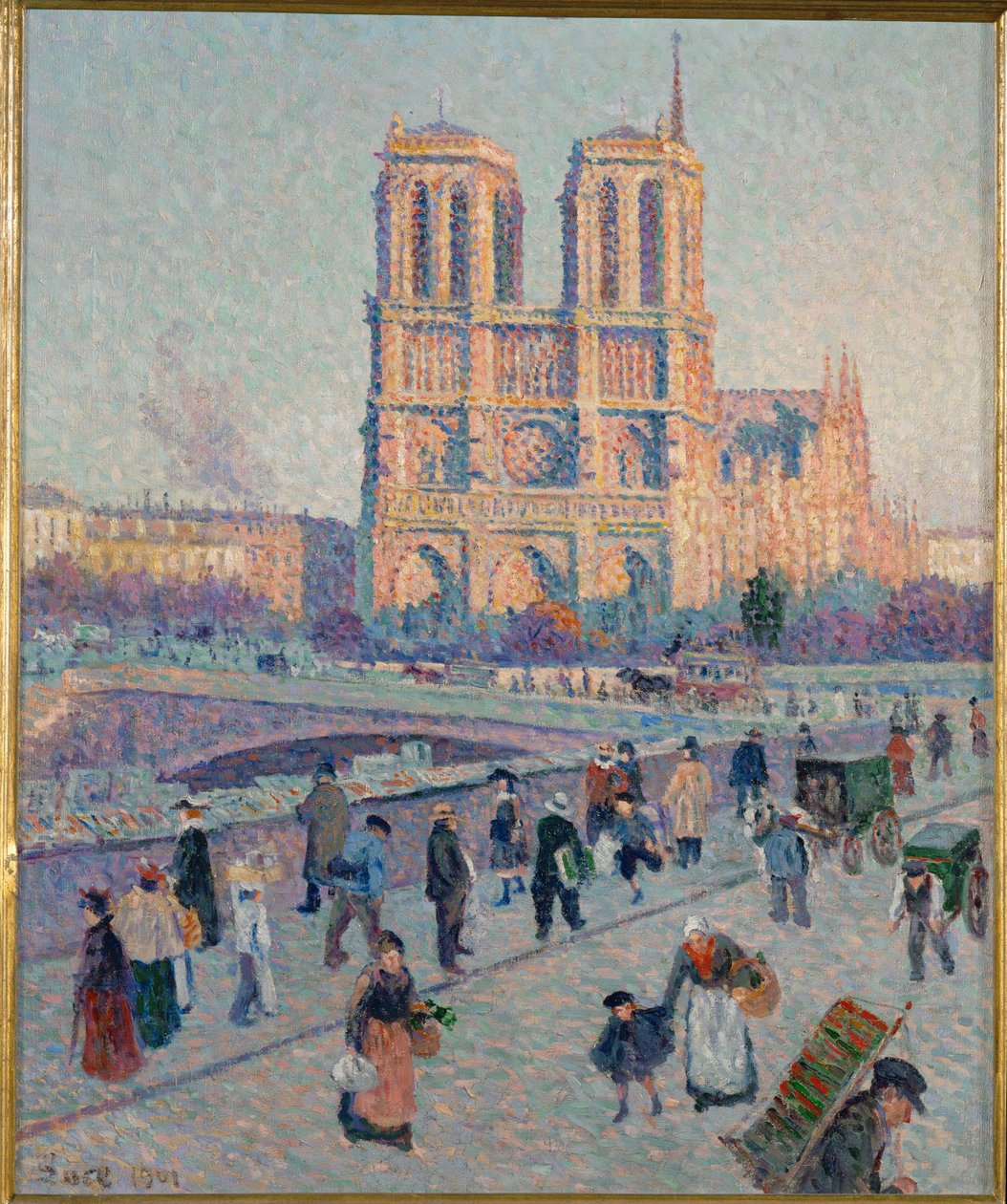 The Quai Saint-Michel and Notre-Dame, Paris by Maximilien Luce
