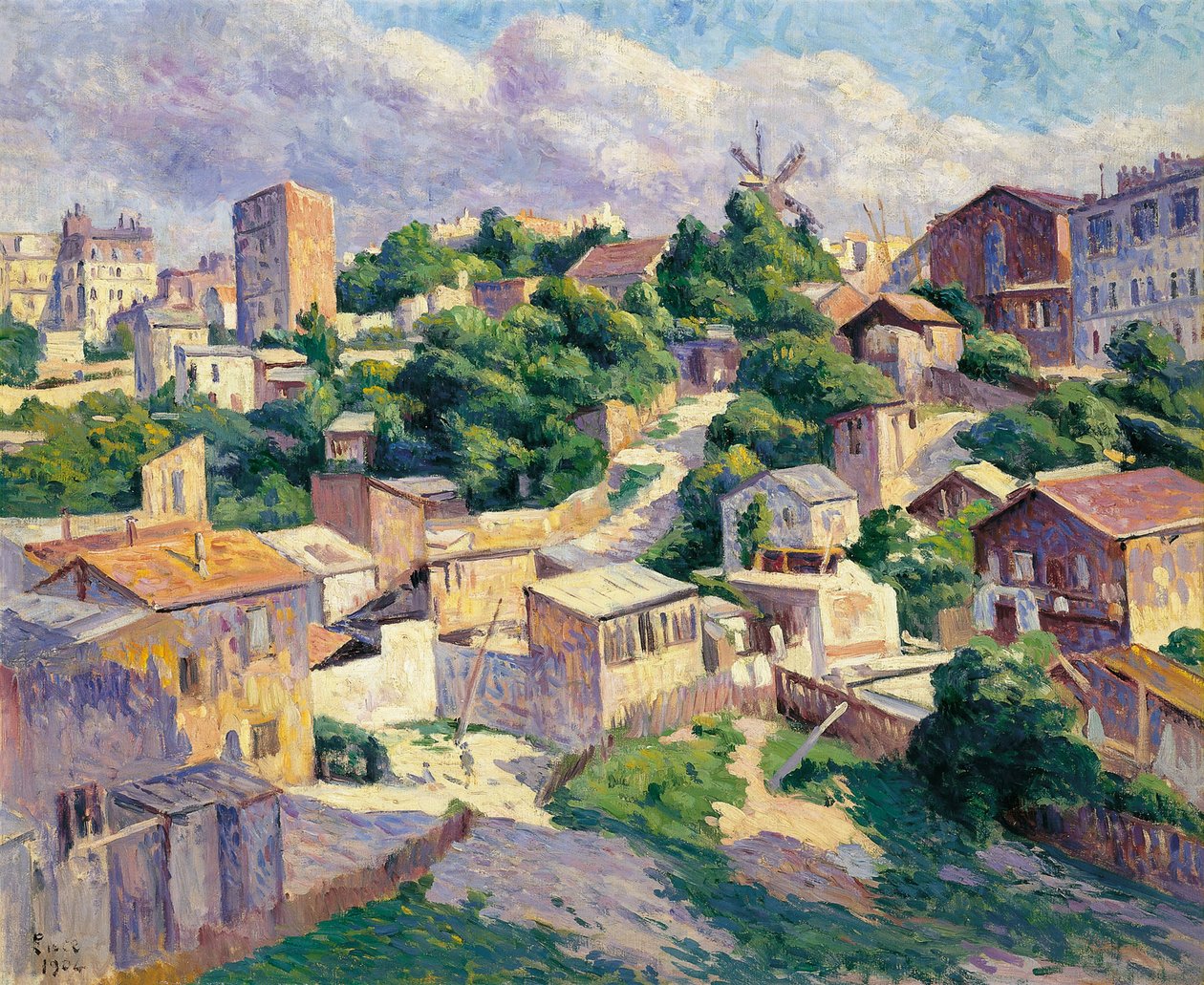 Montmartre, Paris by Maximilien Luce