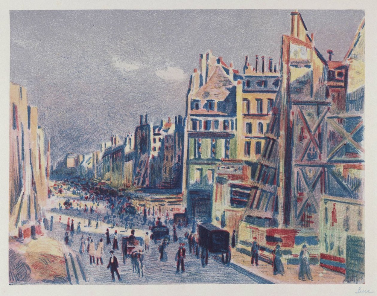 Piercing of Rue Réaumur, Paris by Maximilien Luce