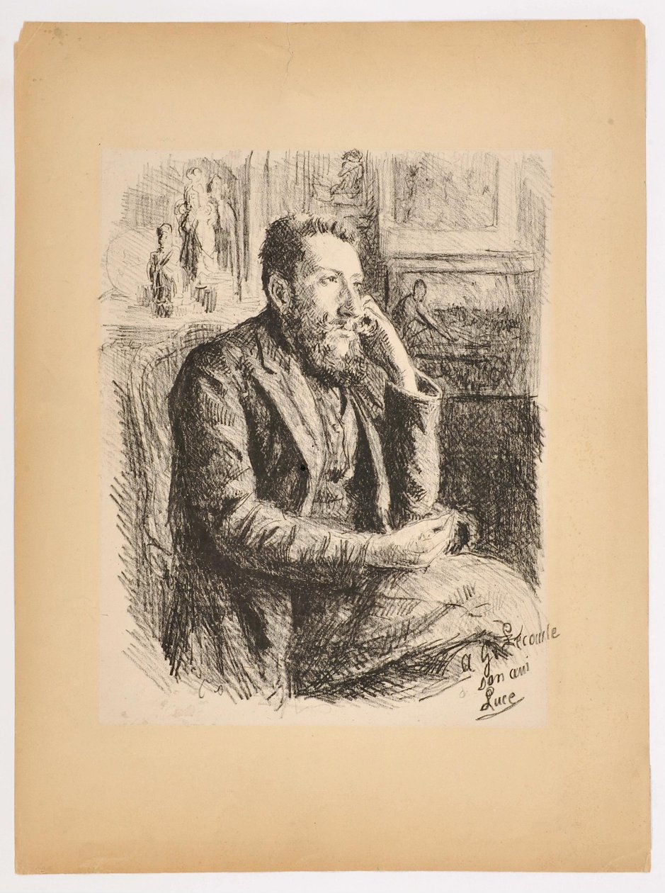Portrait of Georges Lecomte by Maximilien Luce