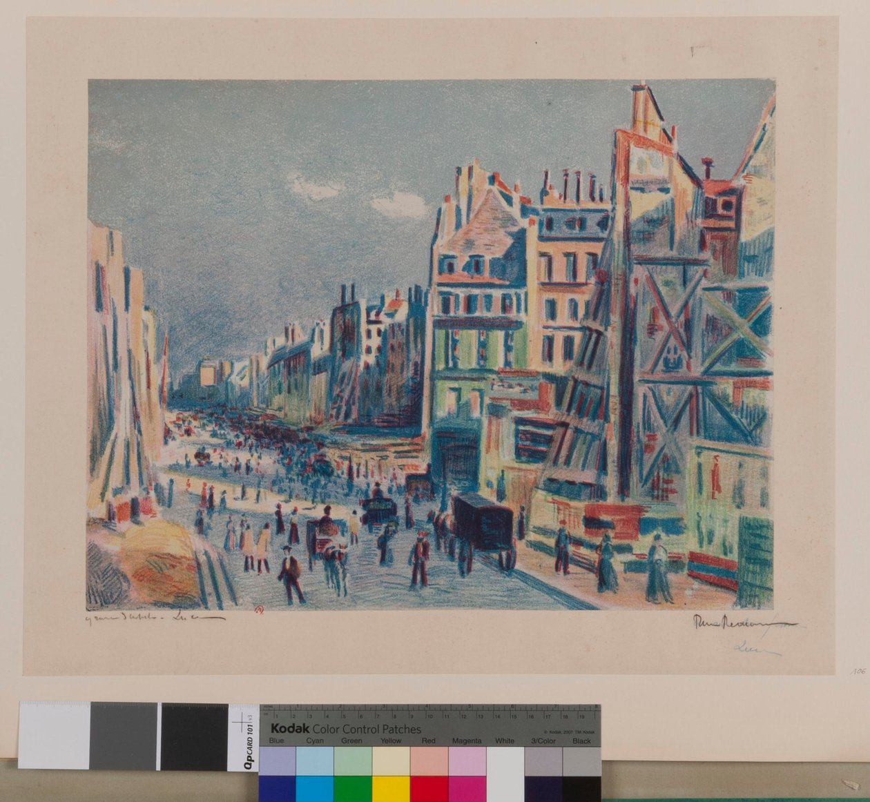 Rue Réaumur by Maximilien Luce