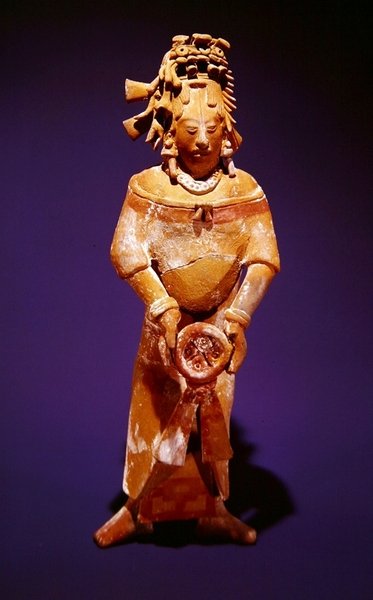 Figurine, from Campeche, Jaina style, Late Classic by Mayan
