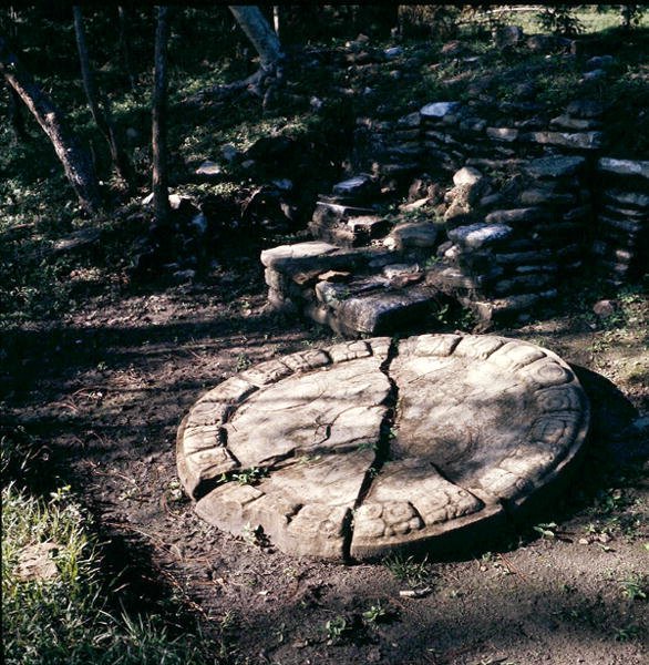 Marker in the Ball Court, Late Classic Period (600-900 AD) by Mayan Mayan