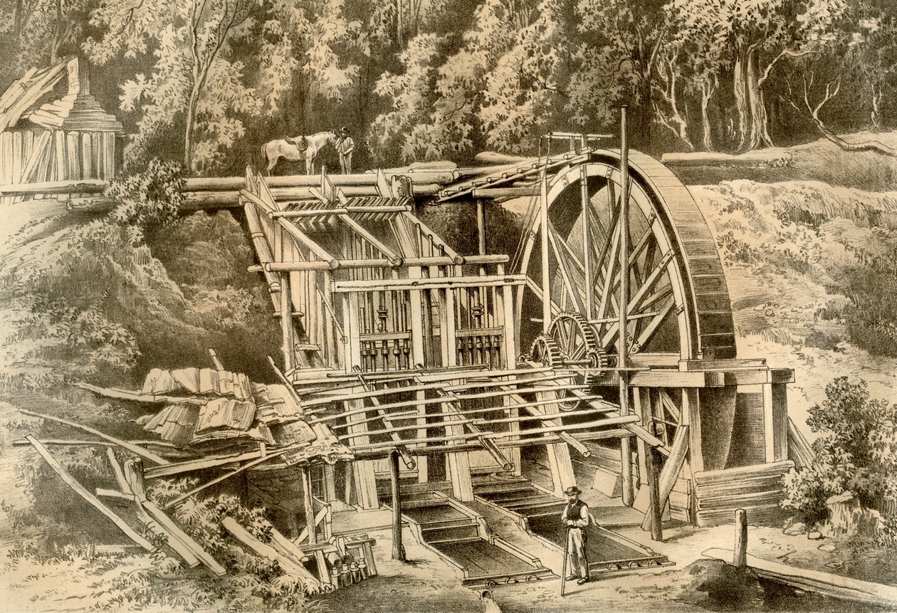 Quartz Crushing Mill, Australia, 1879 by McFarlane and Erskine