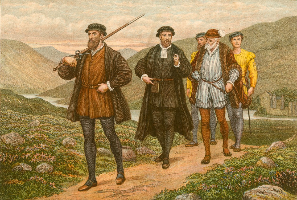 John Knox Bearing the Sword Before George Wishart, After the Attempted Assassination at Dundee by McLaren John Ralston