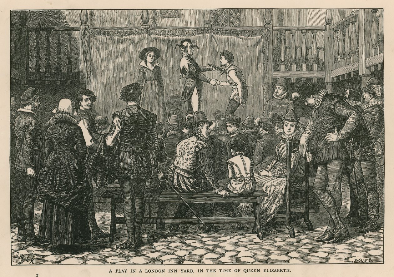 Twelfth Night Performed in Inn Yard in London During Elizabethan Era by McLaren John Ralston