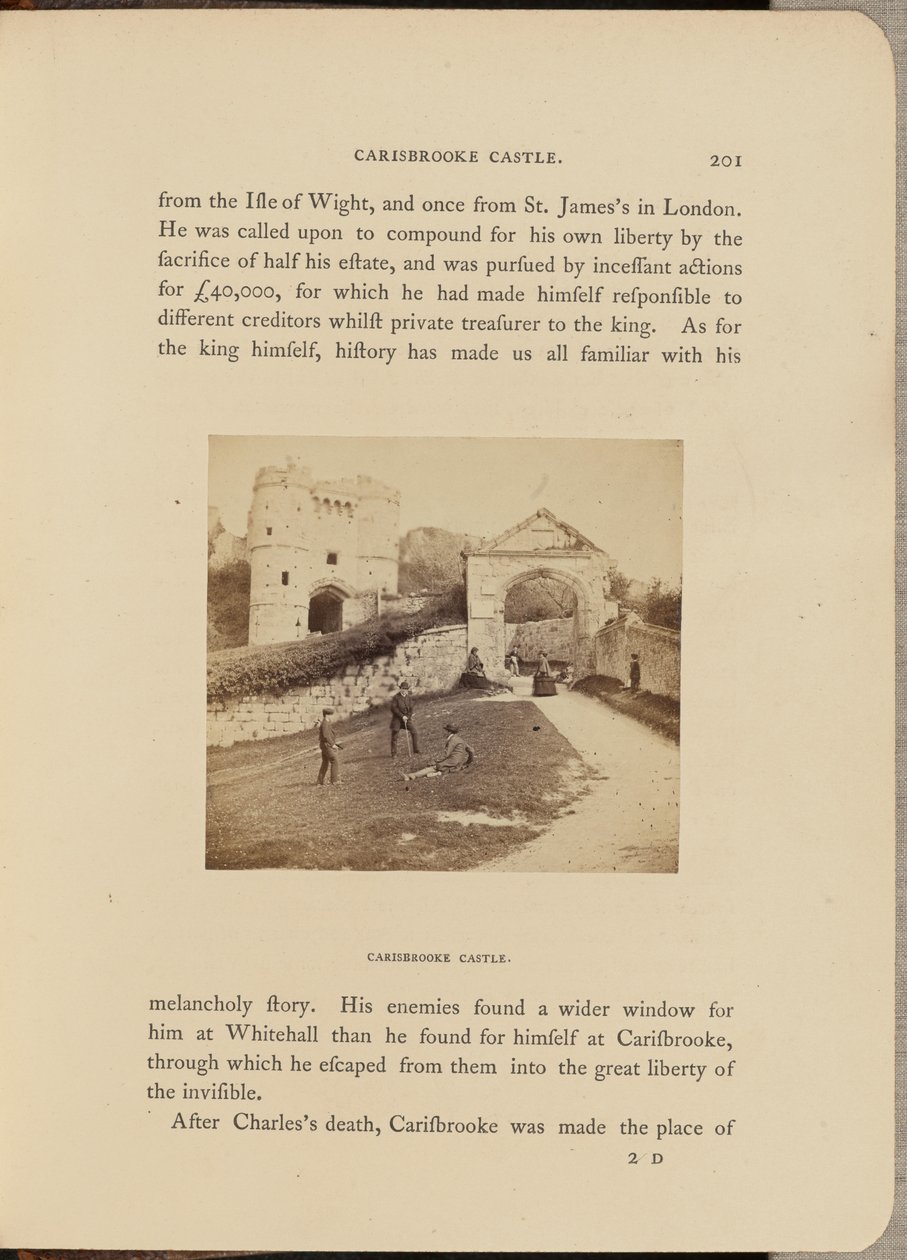 Carisbrooke Castle; General View by McLean and Melhuish