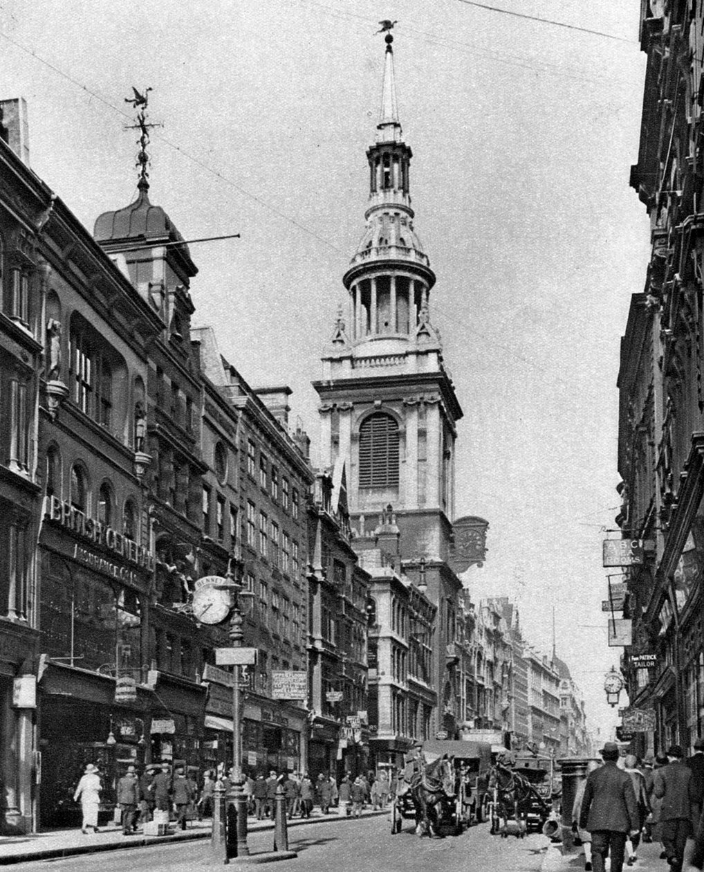 The Spire of Bow Church, London, 1926-1927 by McLeish