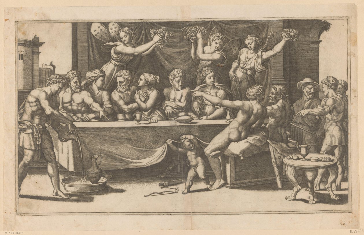 Wedding of Amor and Psyche by Meester van de Dobbelsteen
