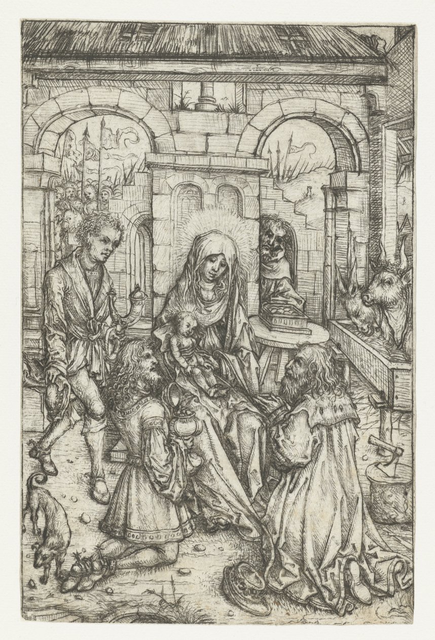 Adoration of the Magi by Meester van het Amsterdamse Kabinet