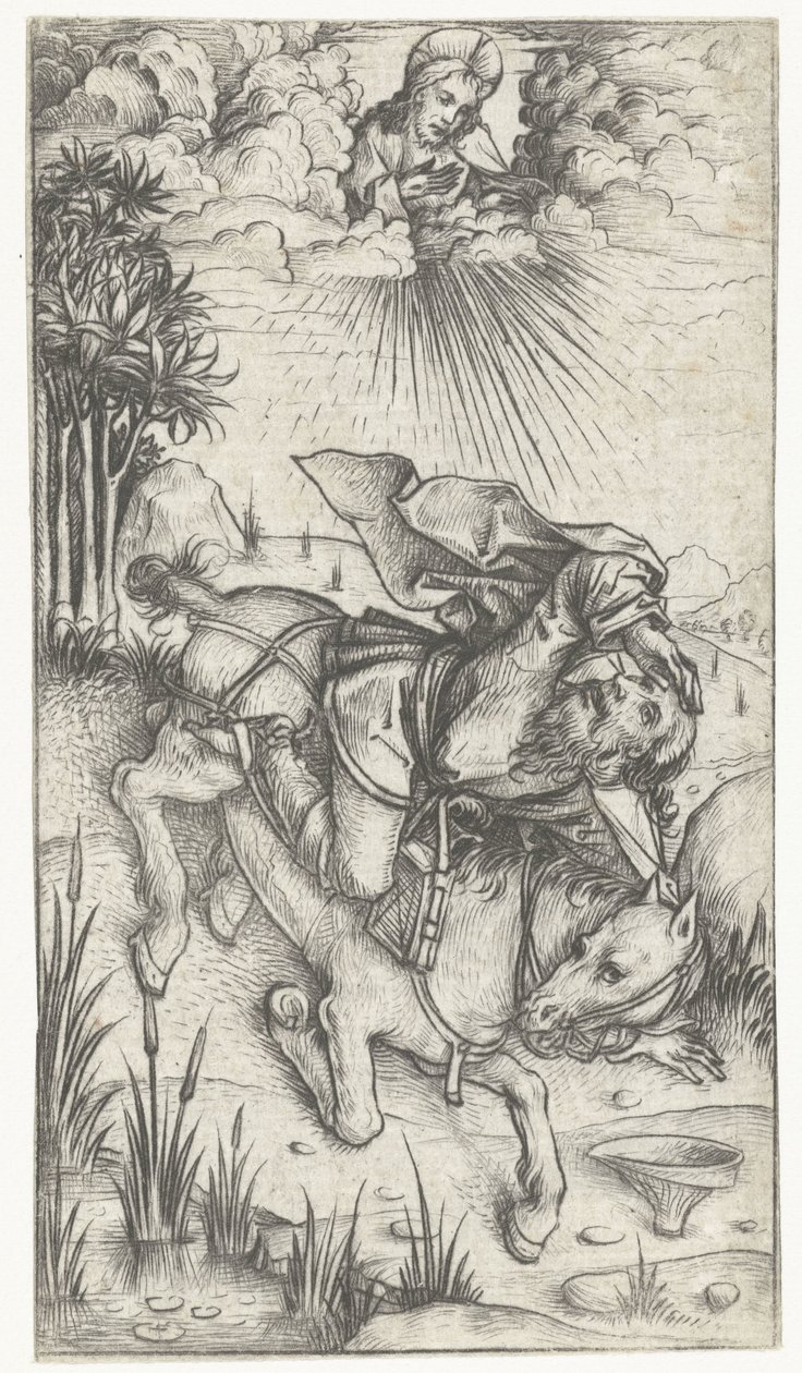 The Conversion of St. Paul by Meester van het Amsterdamse Kabinet