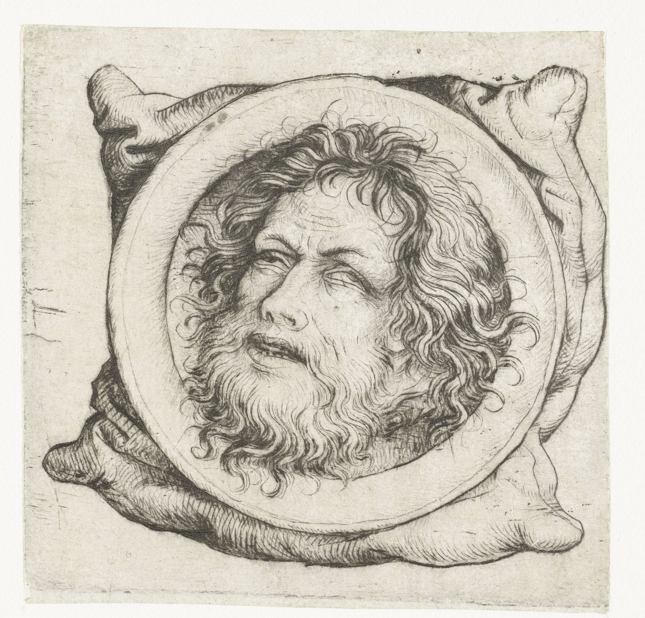 The Head of John the Baptist on a Platter by Meester van het Amsterdamse Kabinet
