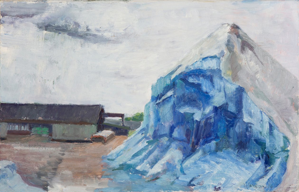 Salt Pile Along the Cal Sag Canal, 2014 by Megan Williamson