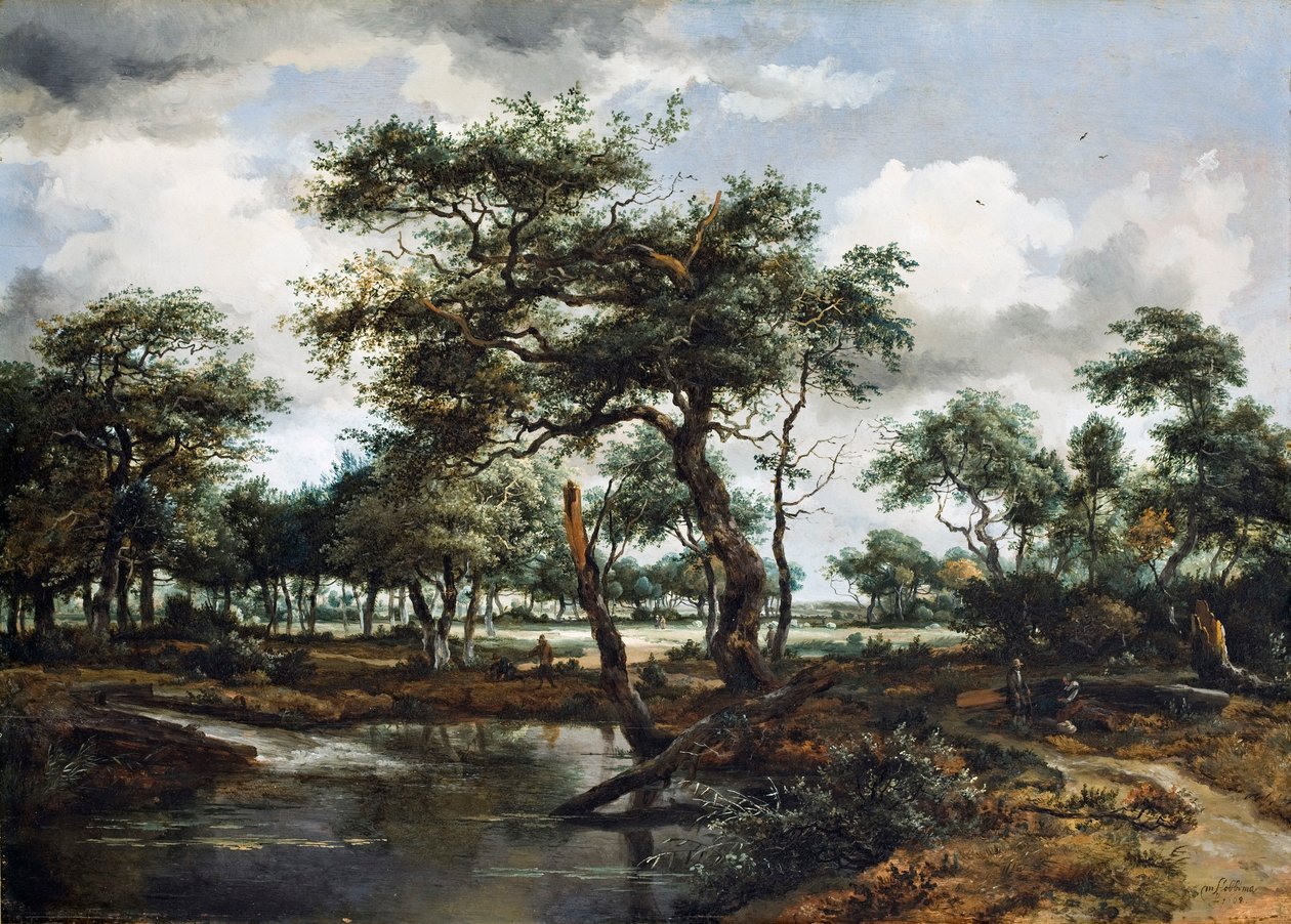 A Pond in the Forest by Meindert Hobbema