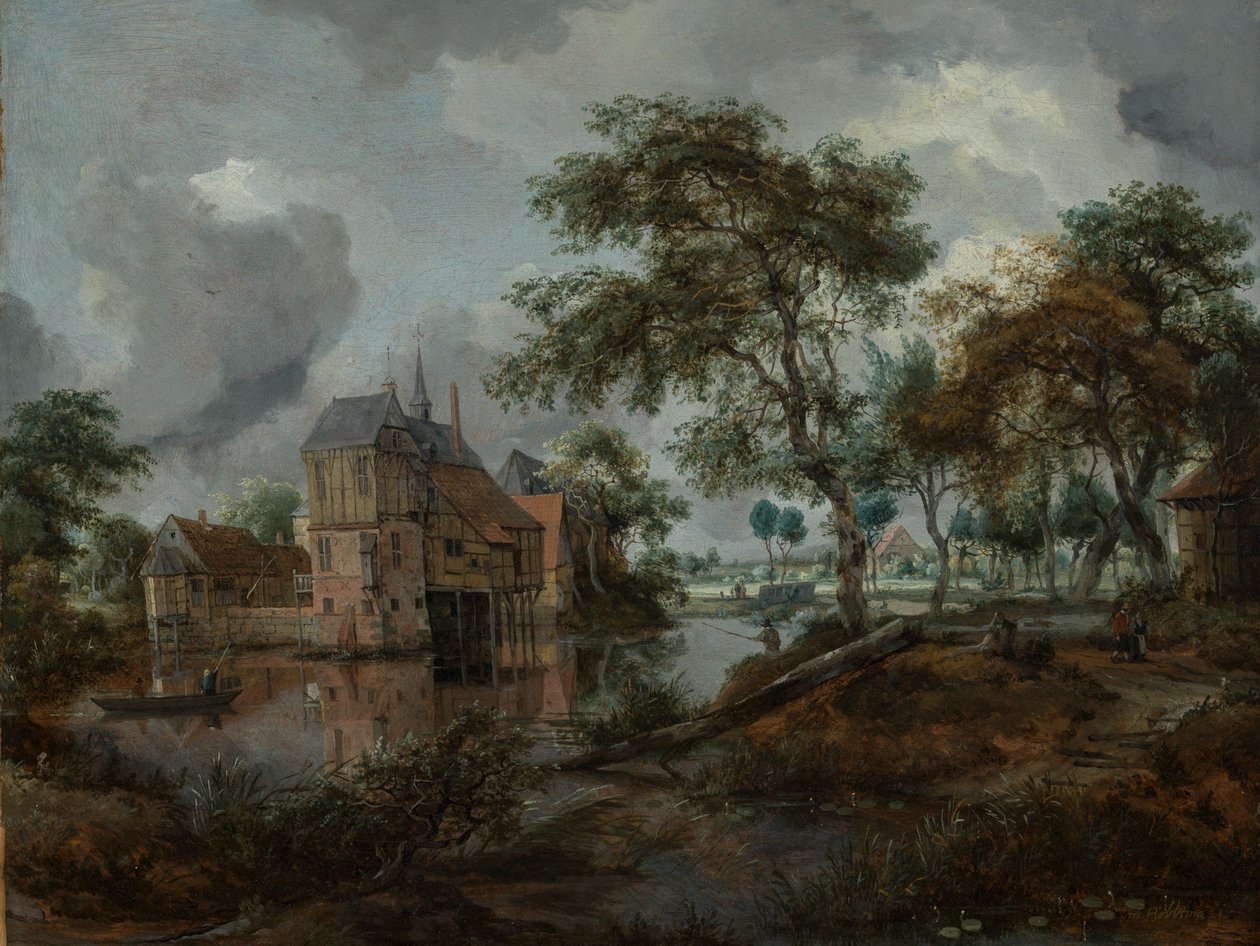 The Castle of Ootmarsum by Meindert Hobbema
