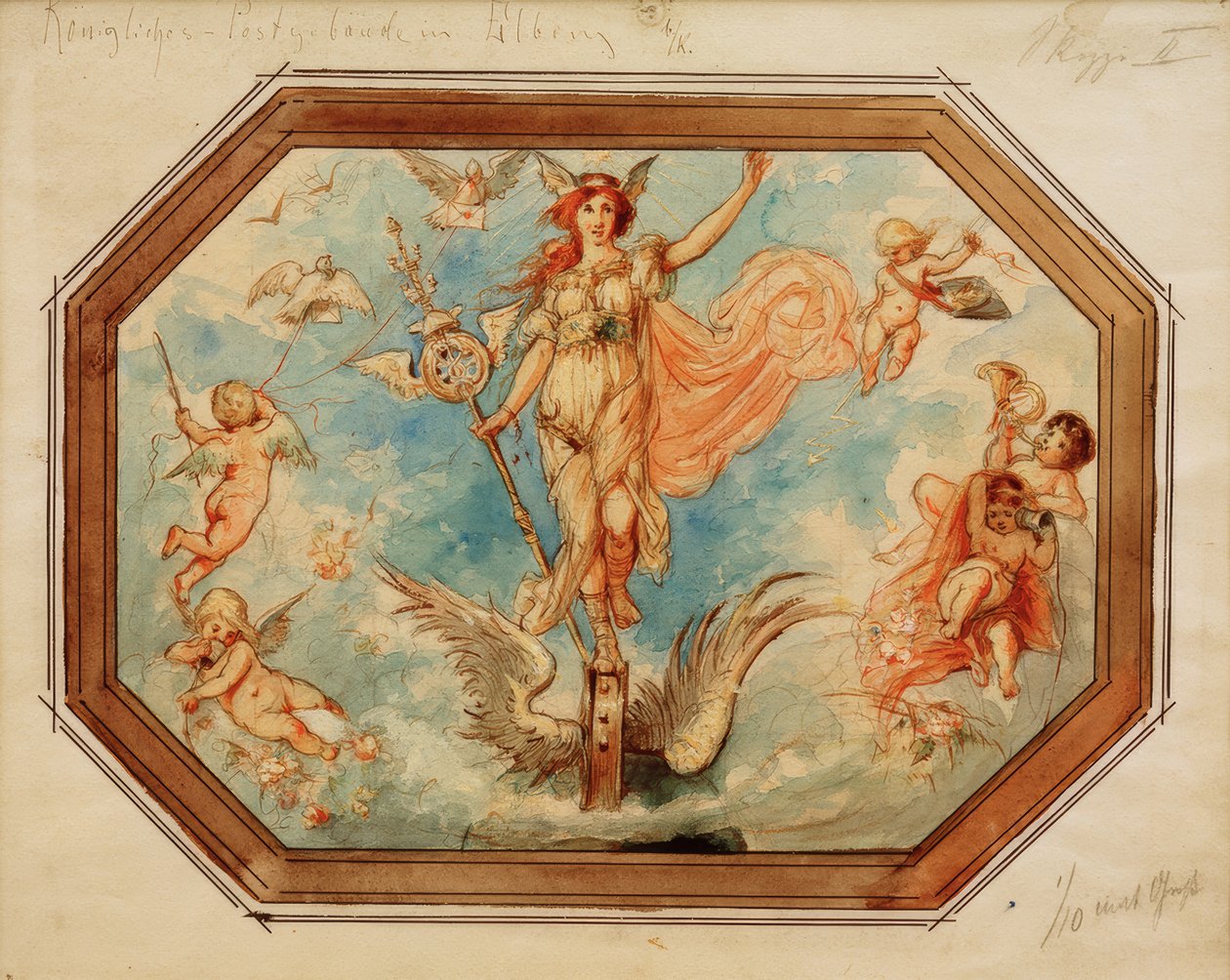 Allegory of the Postal Service by Melchior Lechter