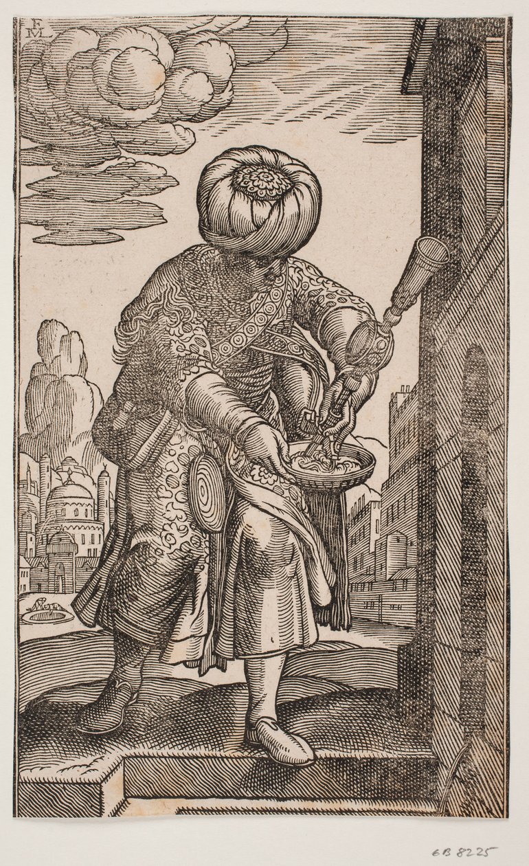 A Saquatz with His Water Bag Under His Arm by Melchior Lorck