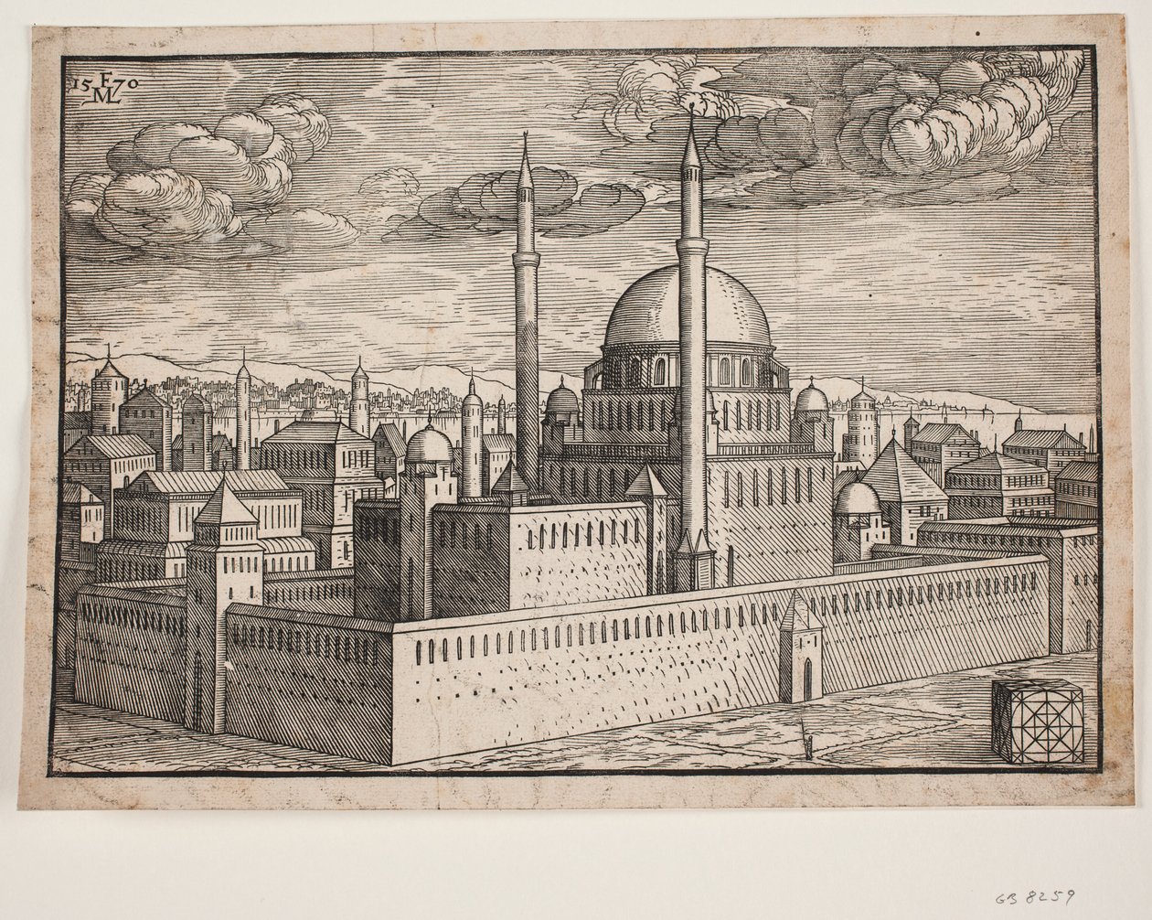 Probably the Selim I Mosque by Melchior Lorck
