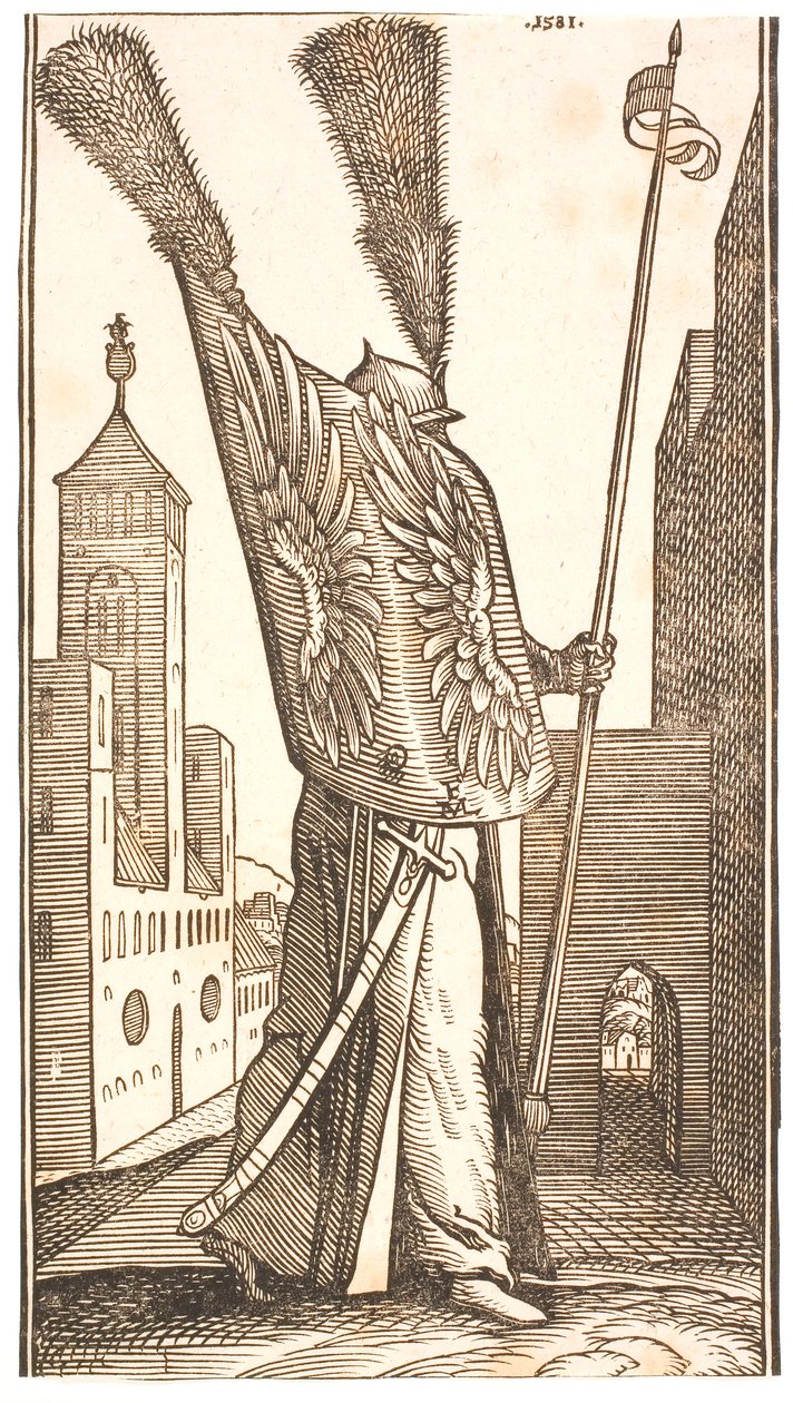 Standing Soldier with a Shield Decorated with Eagles