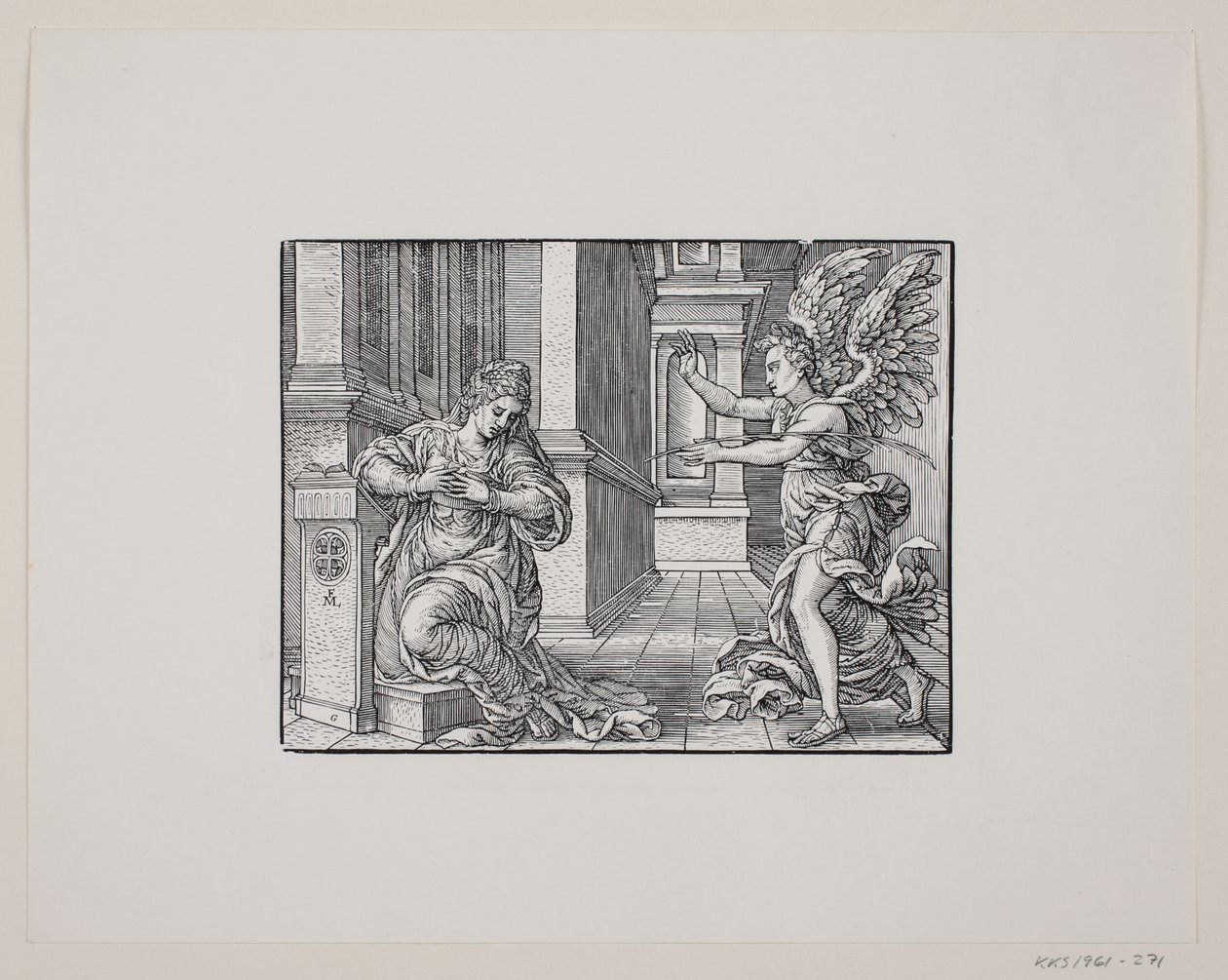 The Annunciation of the Virgin Mary by Melchior Lorck