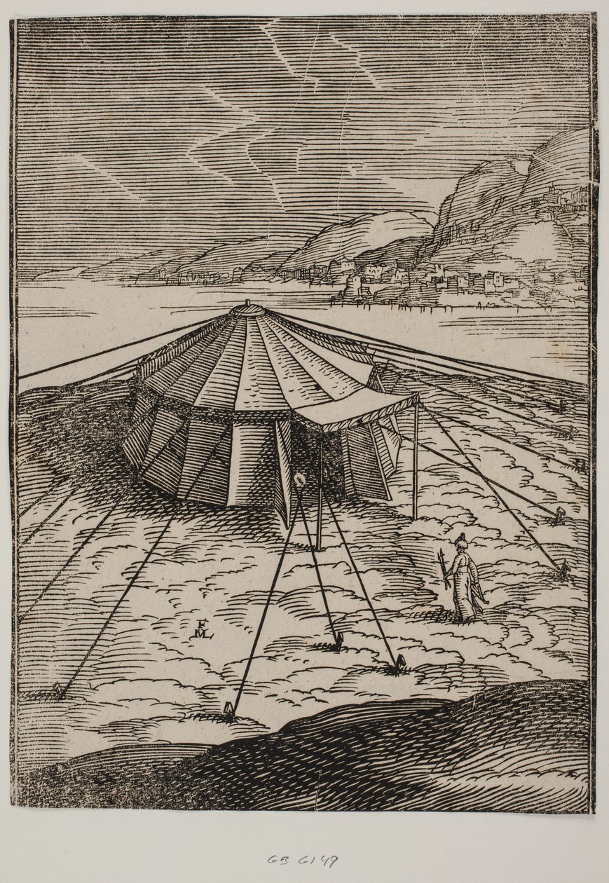 Turkish Military Tent by Melchior Lorck