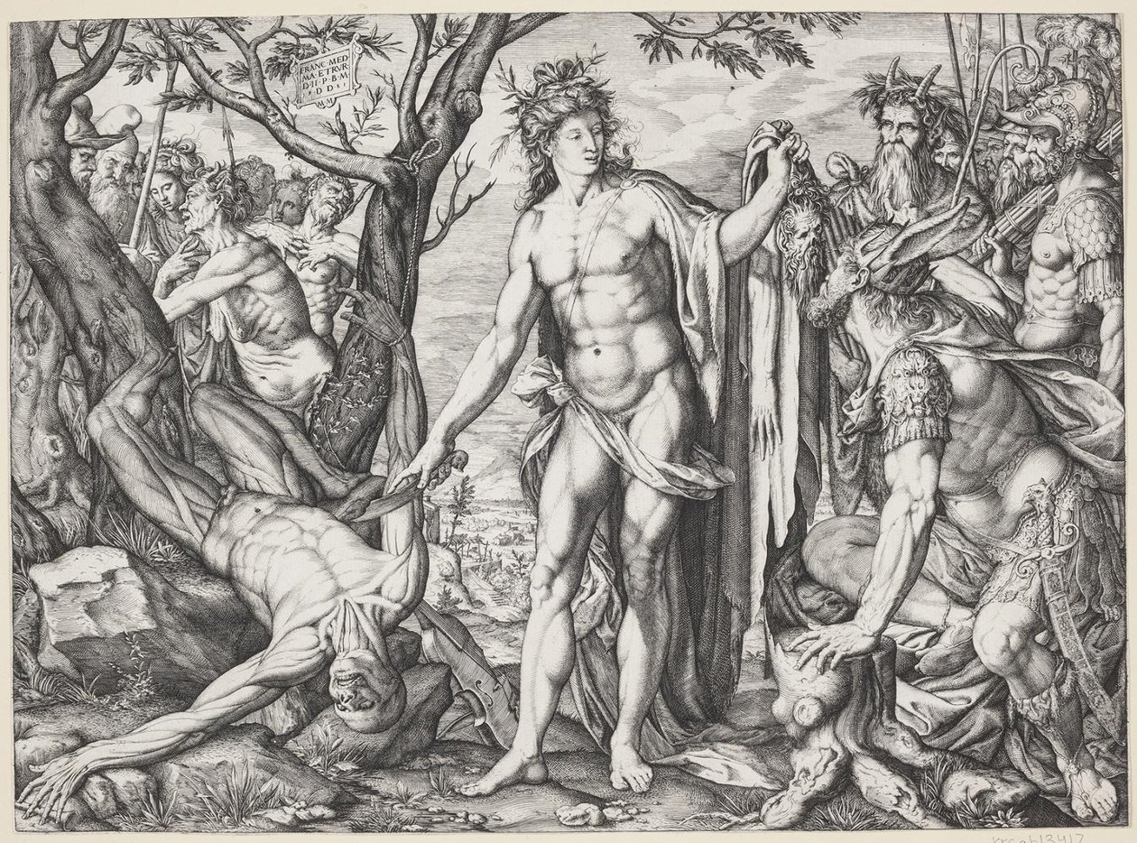 Apollo and Marsyas by Melchior Meier