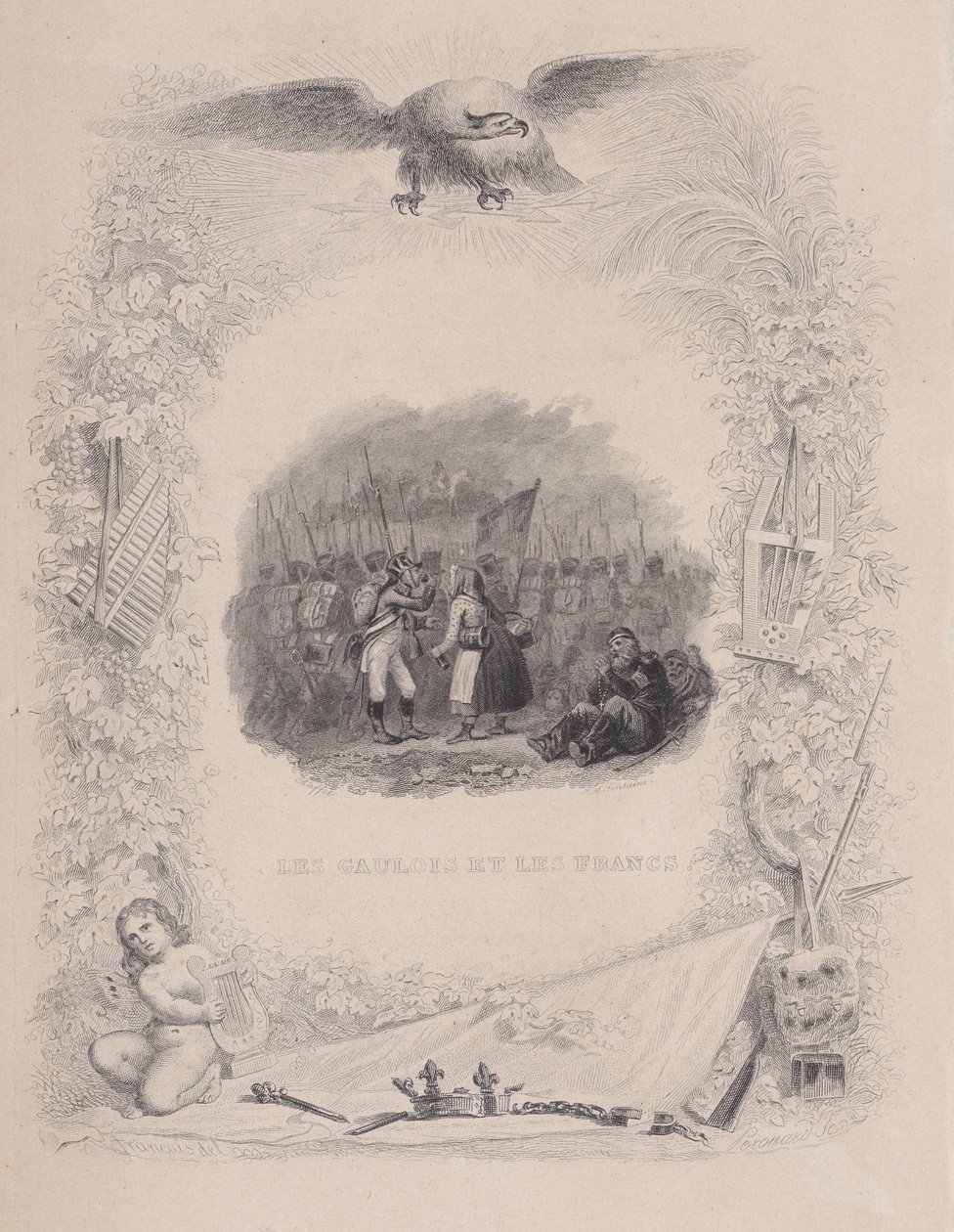 The Gauls and the Francs, from The Songs of Béranger by Melchior Peronard