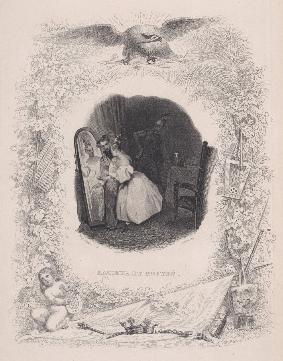 Ugliness and Beauty, from The Songs of Béranger by Melchior Peronard